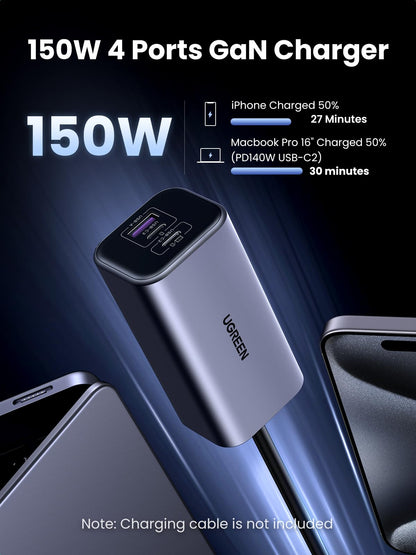 UGREEN 150W 4-Port GaN Fast CaCharger