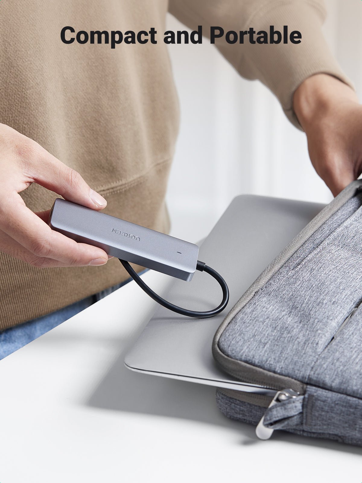 UGREEN 4 Ports USB C Hub Silver