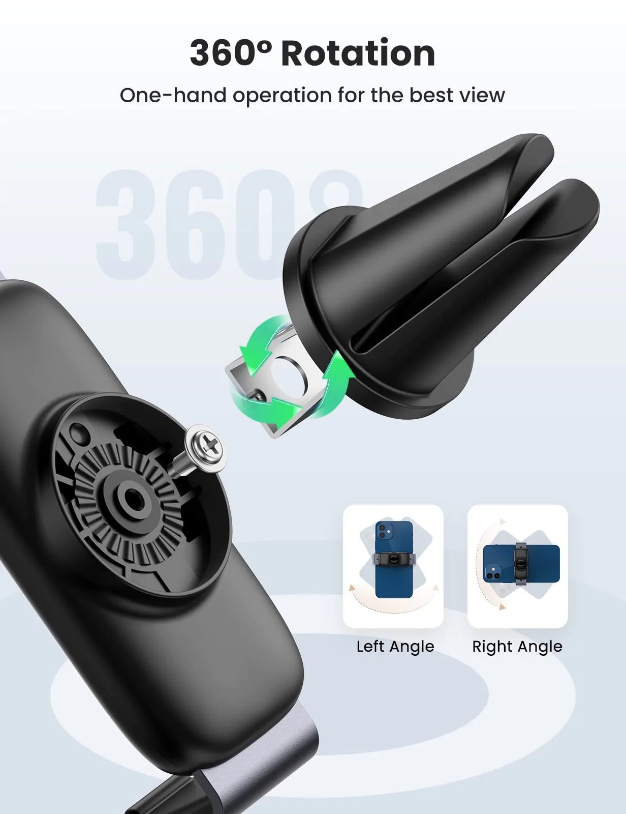 UGREEN Vehicle Air Vent Phone Holder Black