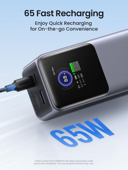 UGREEN Nexode Power Bank 25000mAh 200W with Display Silver
