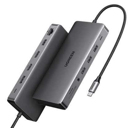 UGREEN Revodok Pro 313 13 in 1 USB C Docking Silver