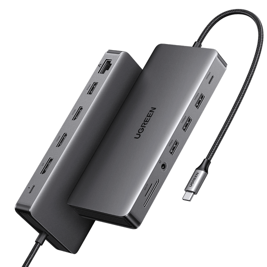 UGREEN Revodok Pro 313 13 in 1 USB C Docking Silver