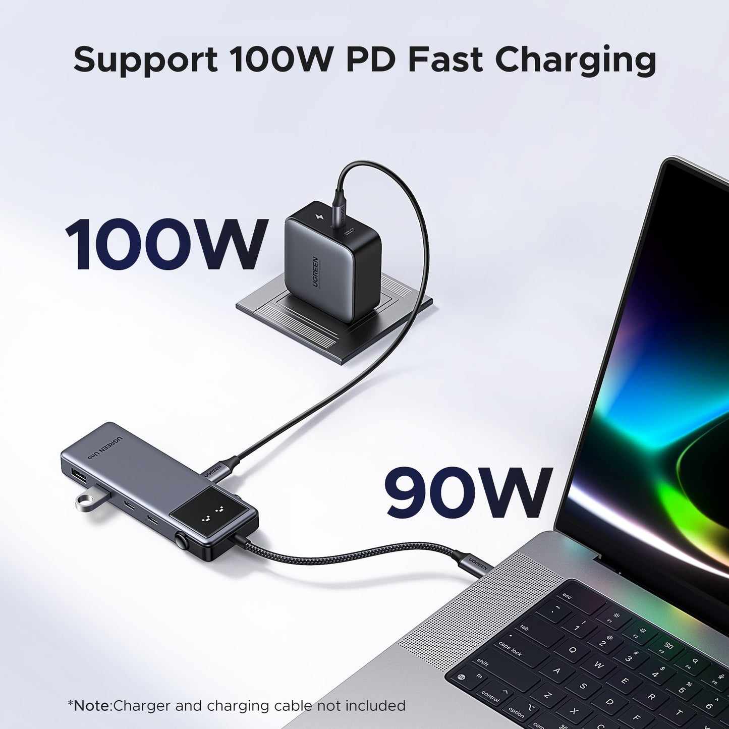 UGREEN Uno 6-in-1 USB-C Hub with Single 4K HDMI Silver
