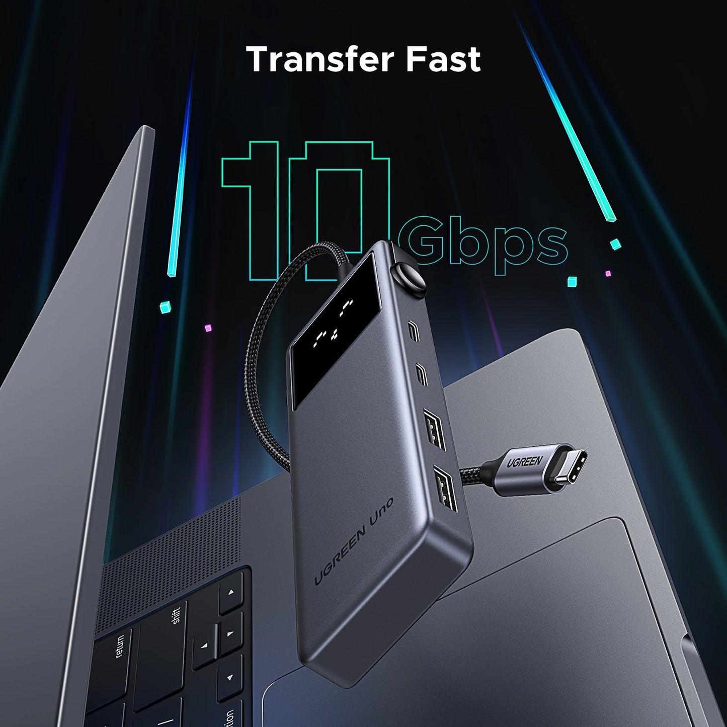 UGREEN Uno 6-in-1 USB-C Hub with Single 4K HDMI Silver