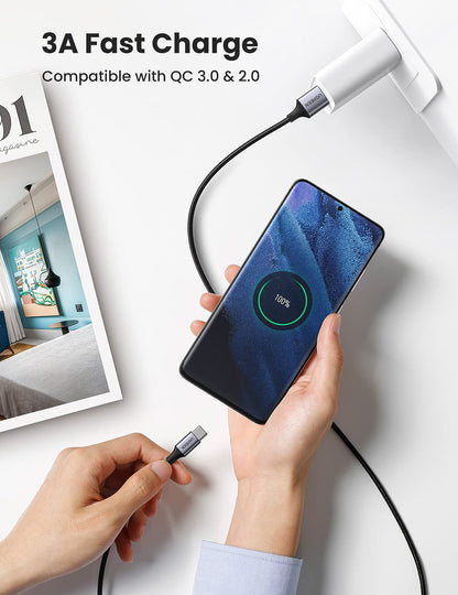 UGREEN USB-C Male to USB 2.0 Male Cable Aluminum 3m Space Gray
