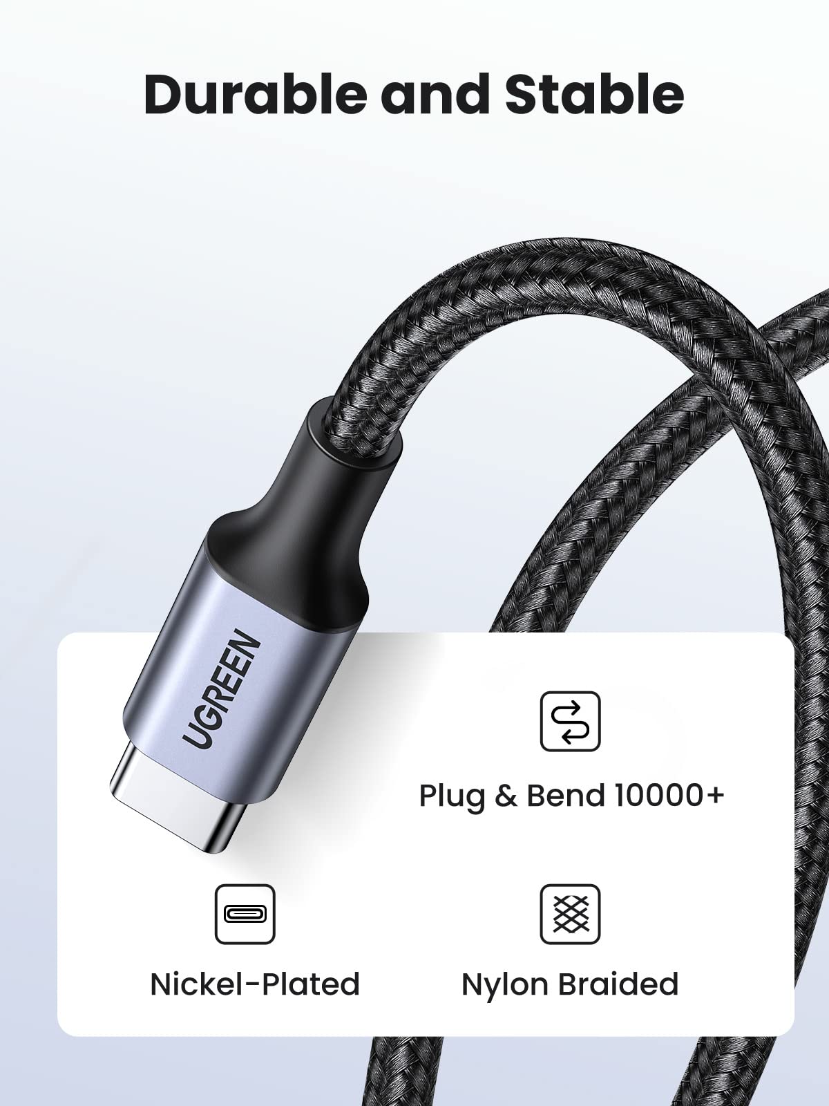 UGREEN 1M USB-C to USB-C Cable 60W PD