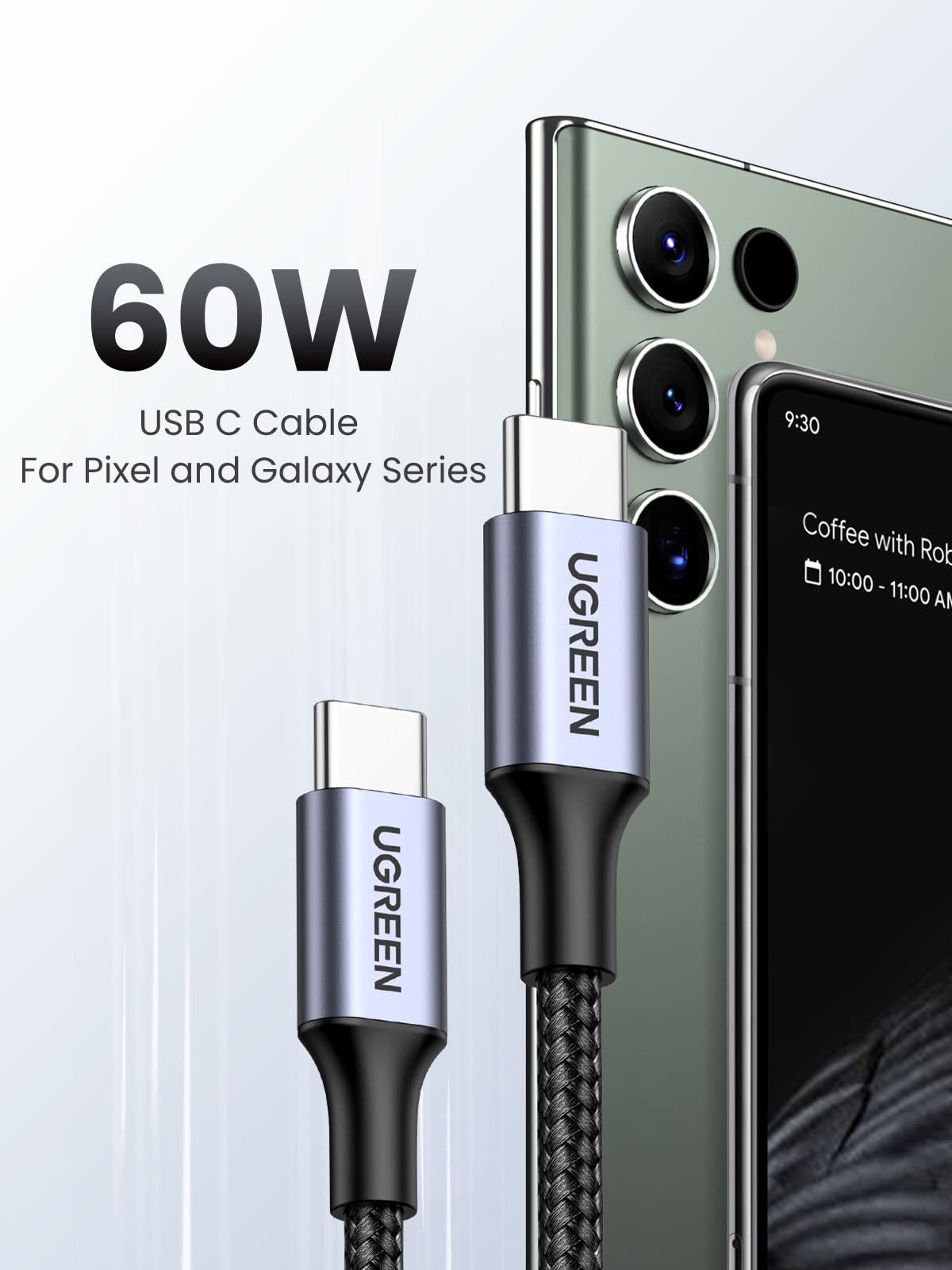 UGREEN 1M USB-C to USB-C Cable 60W PD